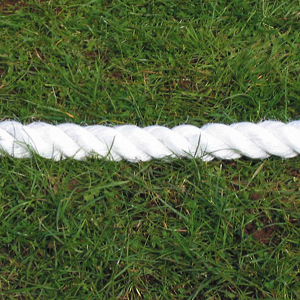 boundary rope on grass