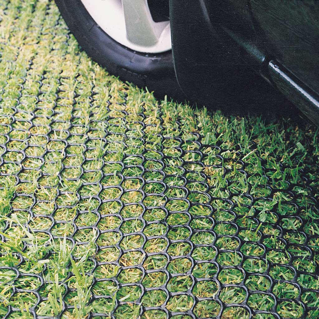 tildagrid with grass in the gaps